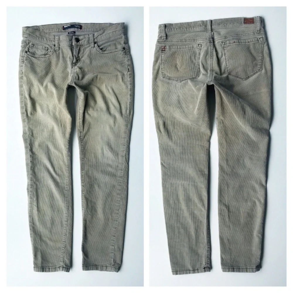 BDG Urban Outfitters Cigarette Mid Rise Cords Skinny Pants Size 29 Beige - Picture 3 of 6